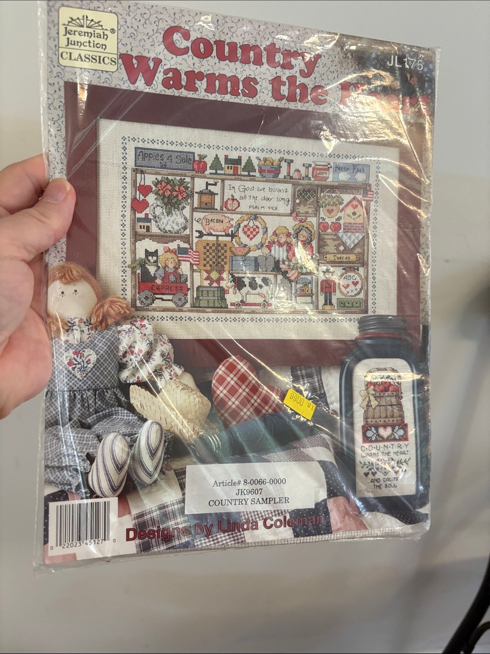 "Country Warms the Heart" Cross Stitch Sampler - Multicolor